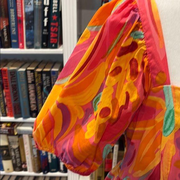 Vibrant Multicolor Floral party Dress - Picture 5 of 5